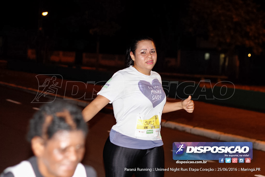 Unimed Night Run: Etapa Coração :: Paraná Running 2016