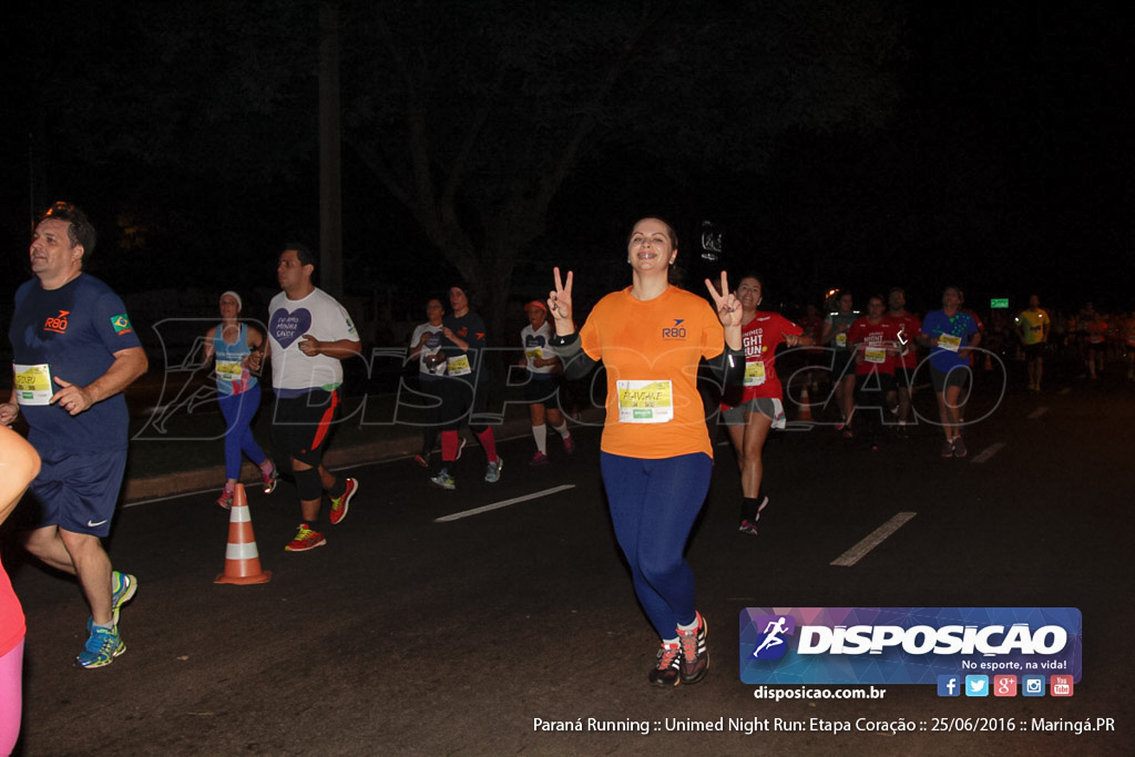 Unimed Night Run: Etapa Coração :: Paraná Running 2016