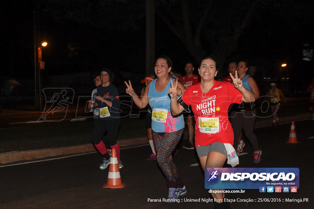 Unimed Night Run: Etapa Coração :: Paraná Running 2016