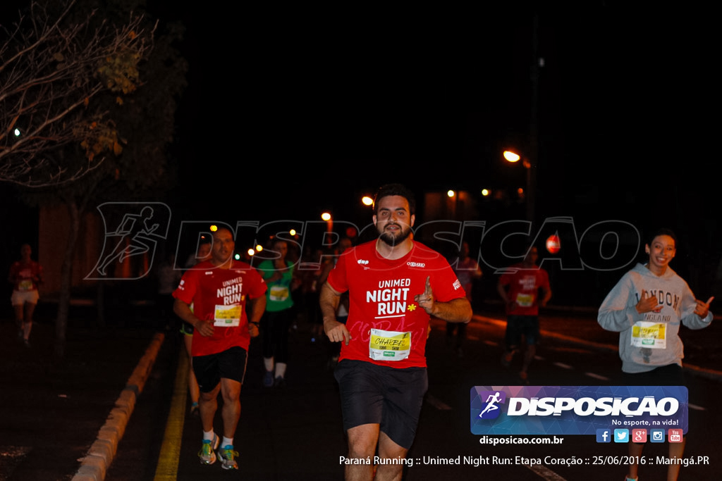 Unimed Night Run: Etapa Coração :: Paraná Running 2016