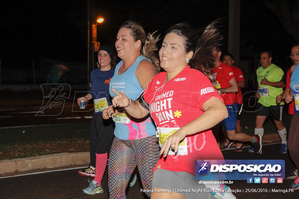 Unimed Night Run: Etapa Coração :: Paraná Running 2016