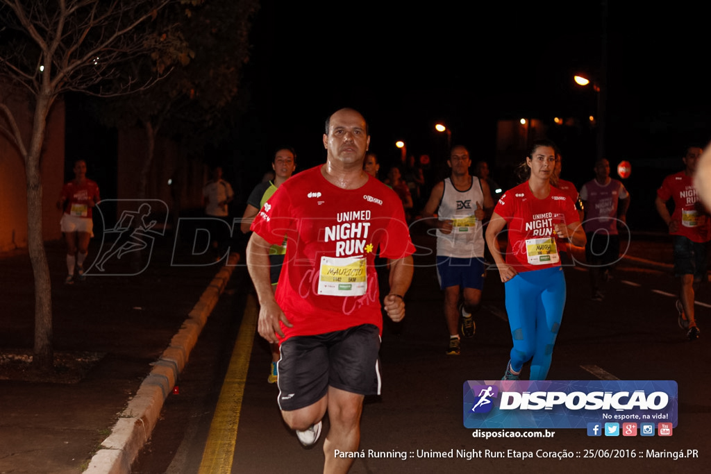 Unimed Night Run: Etapa Coração :: Paraná Running 2016