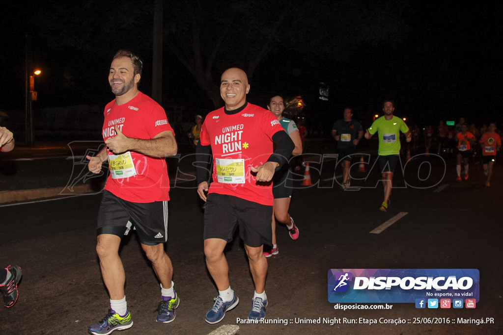 Unimed Night Run: Etapa Coração :: Paraná Running 2016