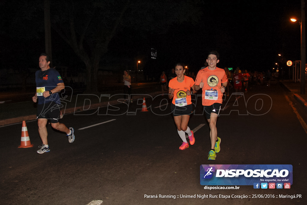 Unimed Night Run: Etapa Coração :: Paraná Running 2016