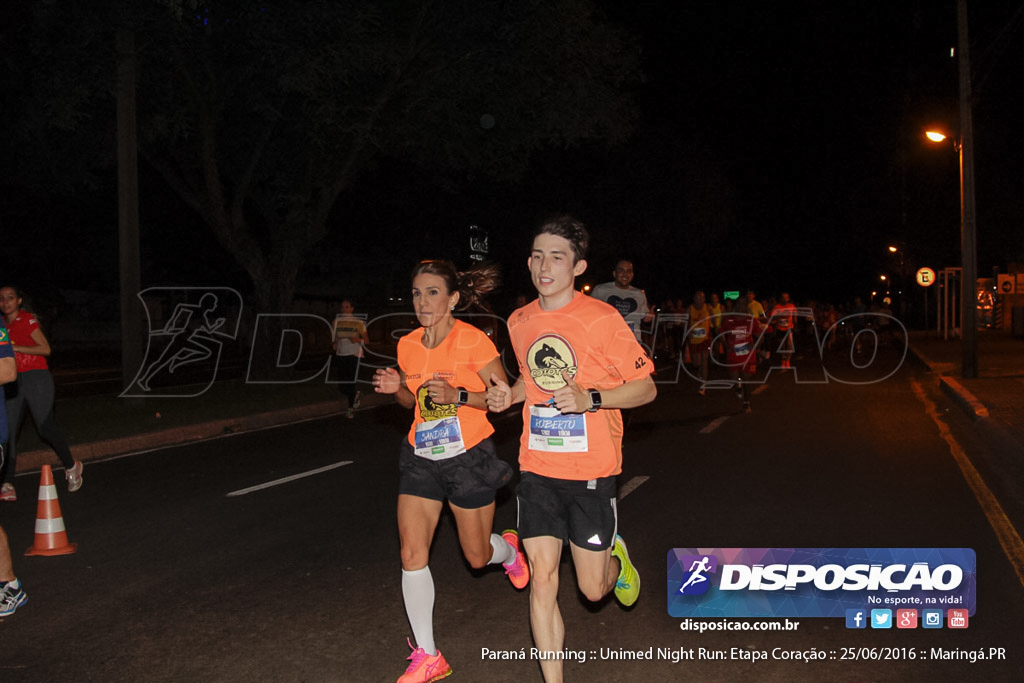 Unimed Night Run: Etapa Coração :: Paraná Running 2016