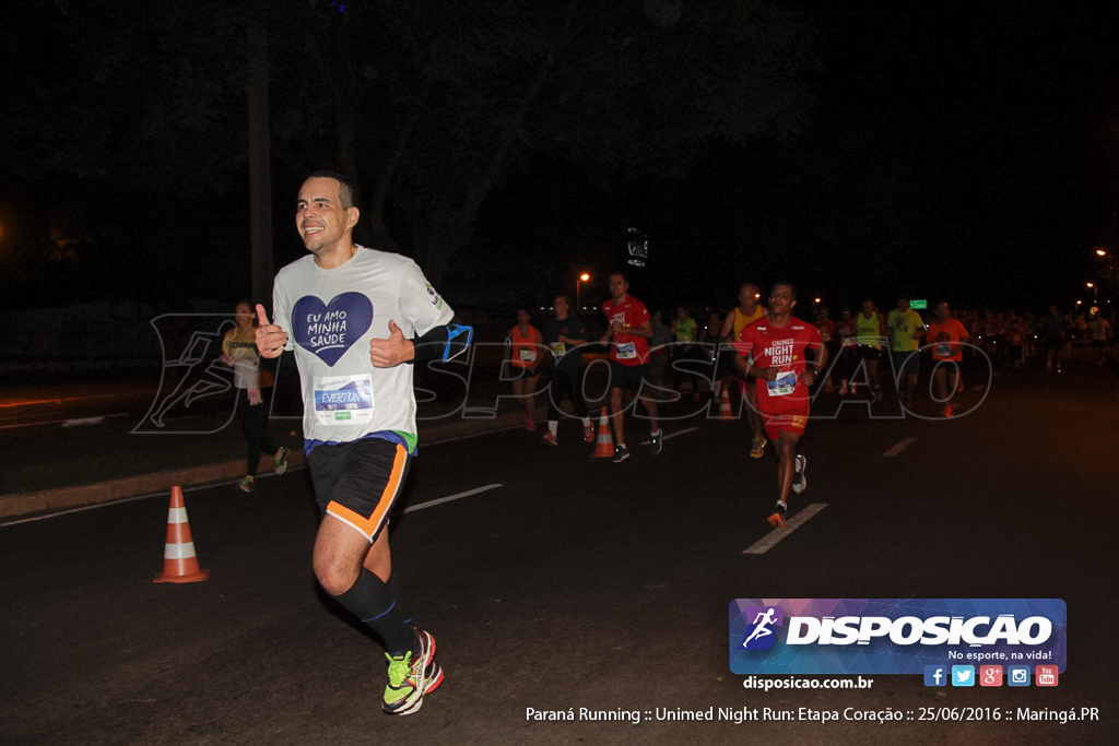 Unimed Night Run: Etapa Coração :: Paraná Running 2016