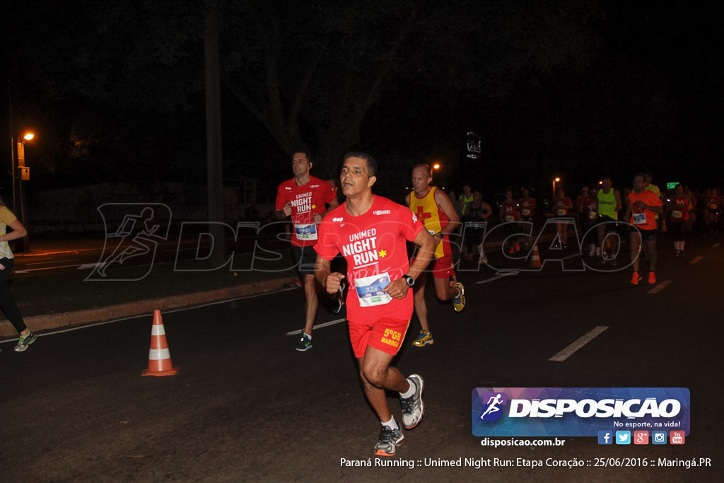 Unimed Night Run: Etapa Coração :: Paraná Running 2016