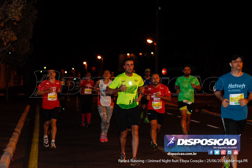 Unimed Night Run: Etapa Coração :: Paraná Running 2016