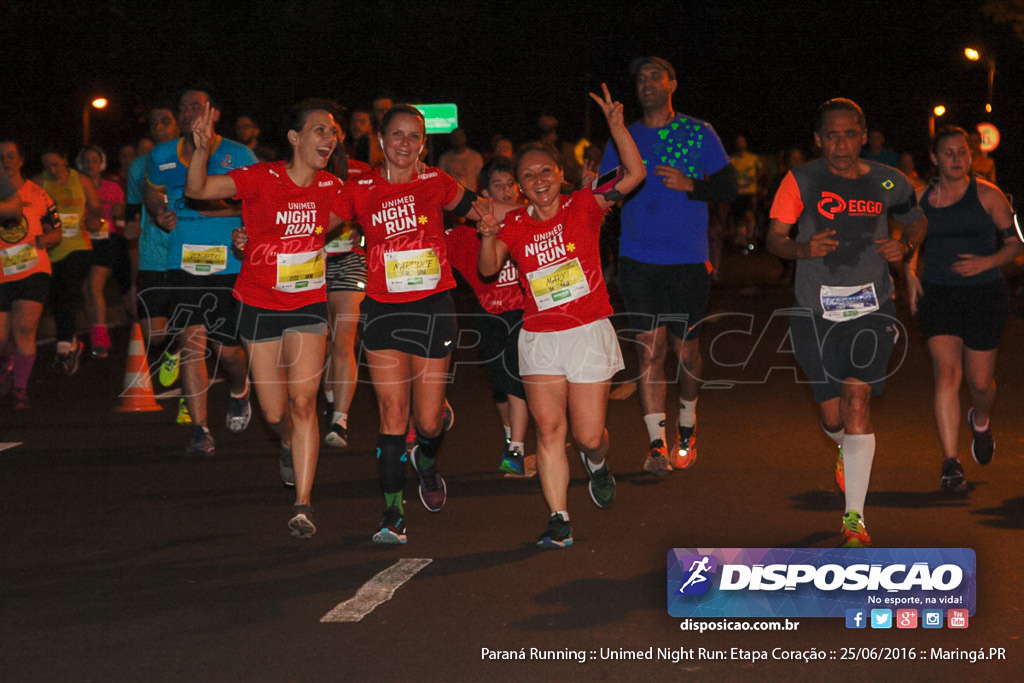 Unimed Night Run: Etapa Coração :: Paraná Running 2016