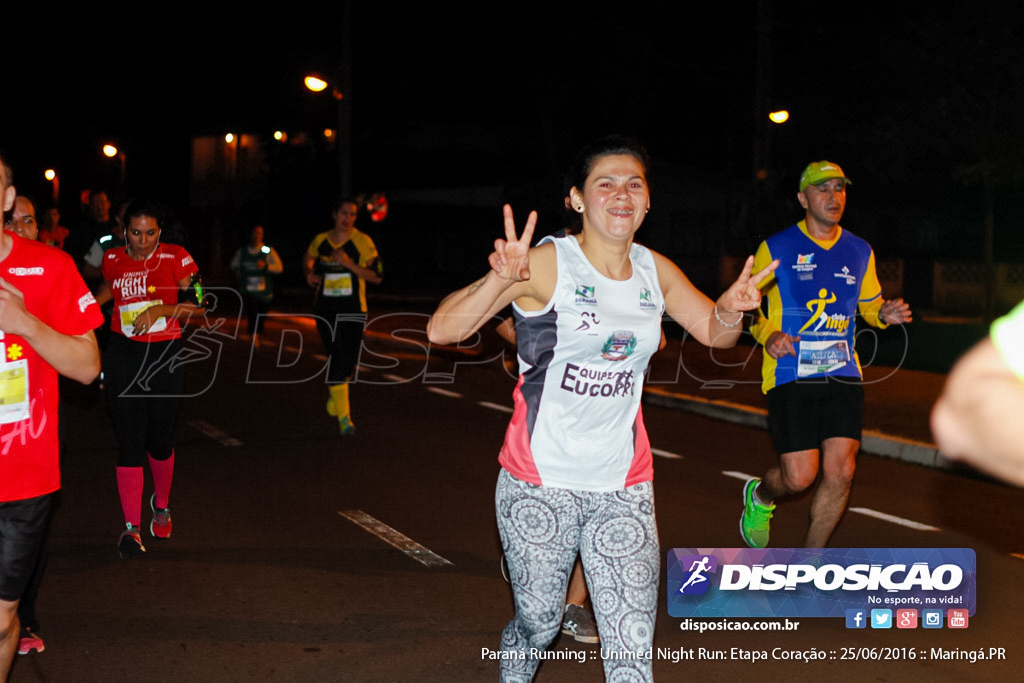 Unimed Night Run: Etapa Coração :: Paraná Running 2016