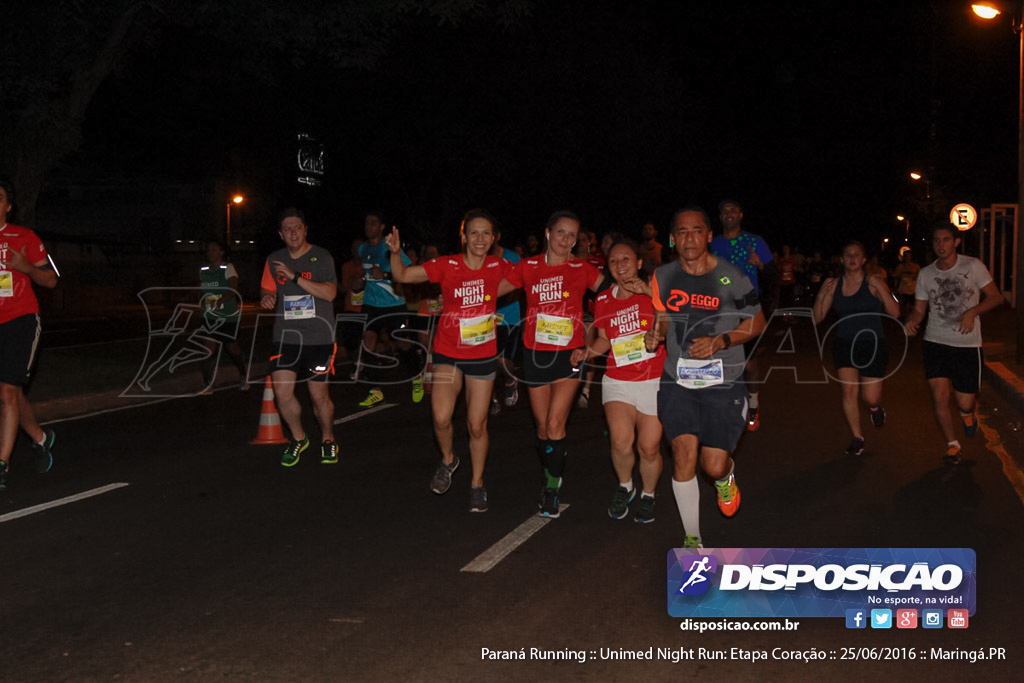 Unimed Night Run: Etapa Coração :: Paraná Running 2016