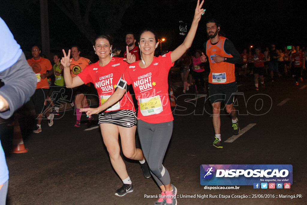 Unimed Night Run: Etapa Coração :: Paraná Running 2016