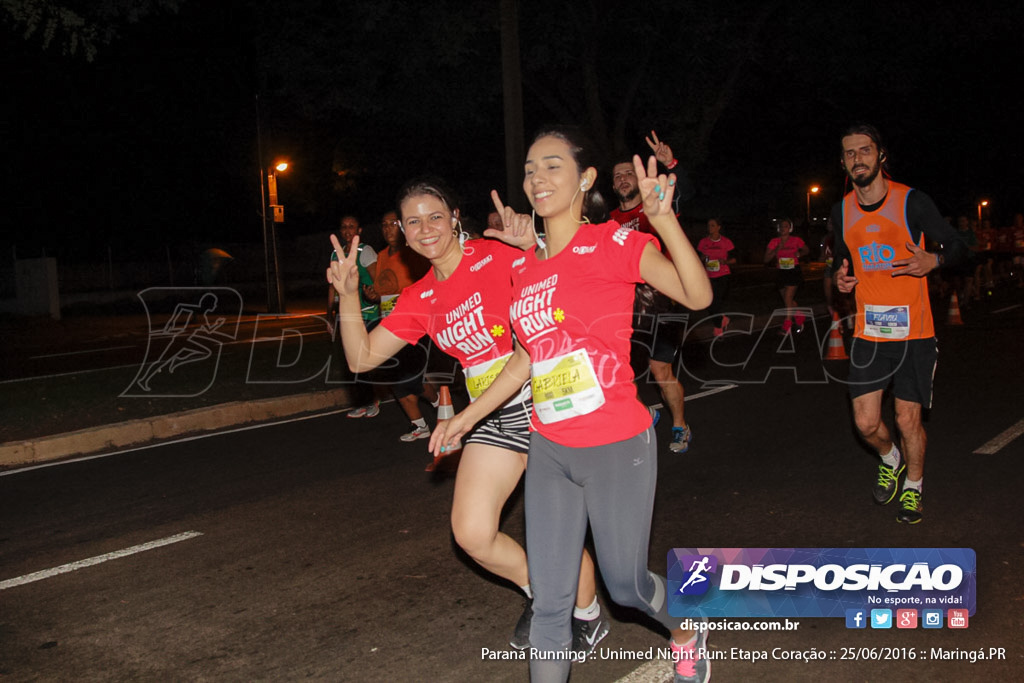 Unimed Night Run: Etapa Coração :: Paraná Running 2016