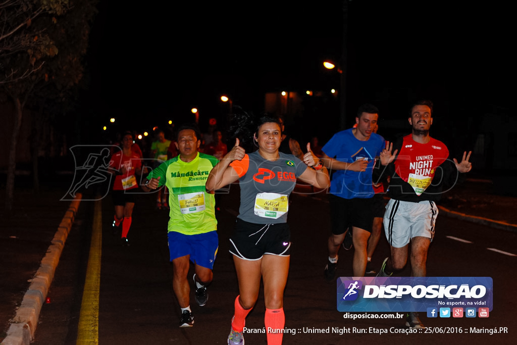 Unimed Night Run: Etapa Coração :: Paraná Running 2016