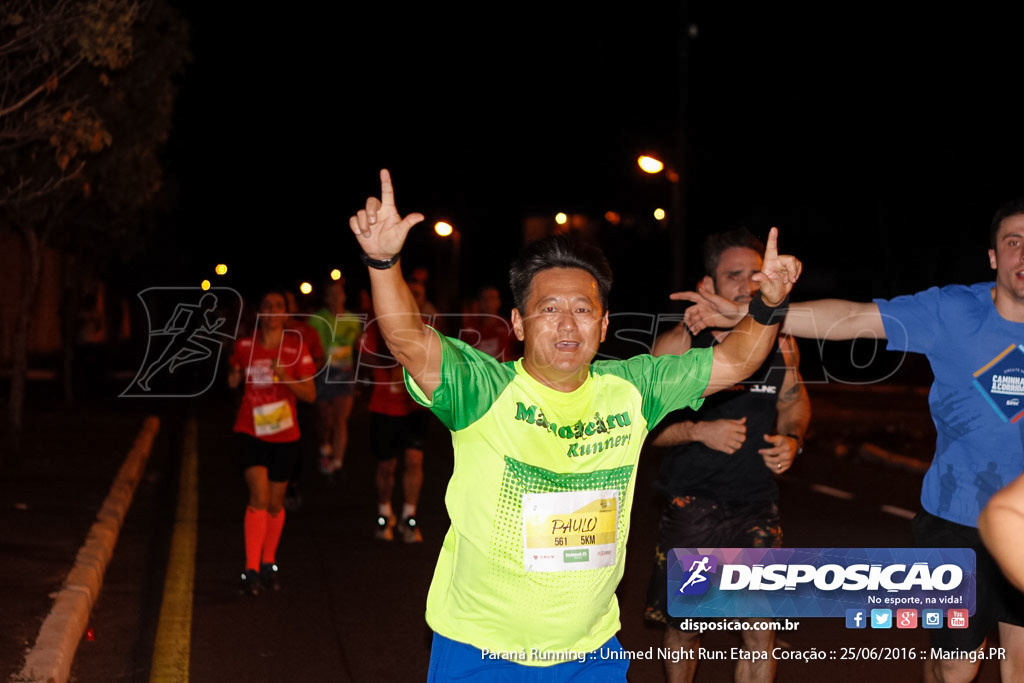 Unimed Night Run: Etapa Coração :: Paraná Running 2016