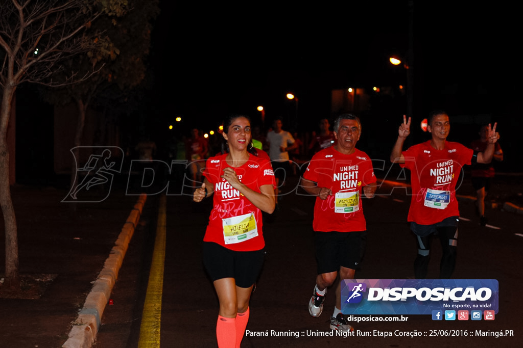 Unimed Night Run: Etapa Coração :: Paraná Running 2016