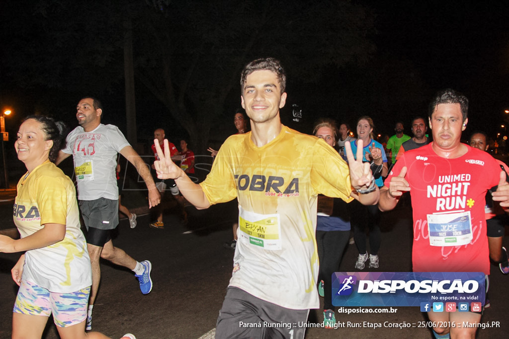 Unimed Night Run: Etapa Coração :: Paraná Running 2016