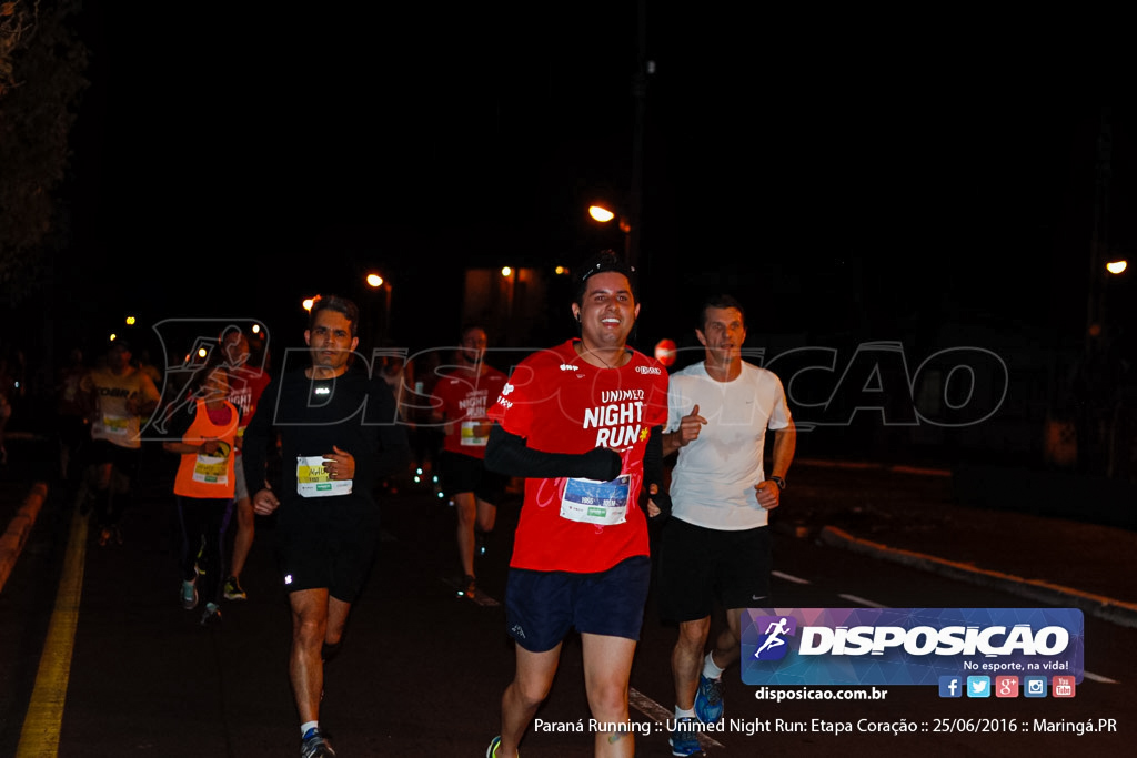 Unimed Night Run: Etapa Coração :: Paraná Running 2016