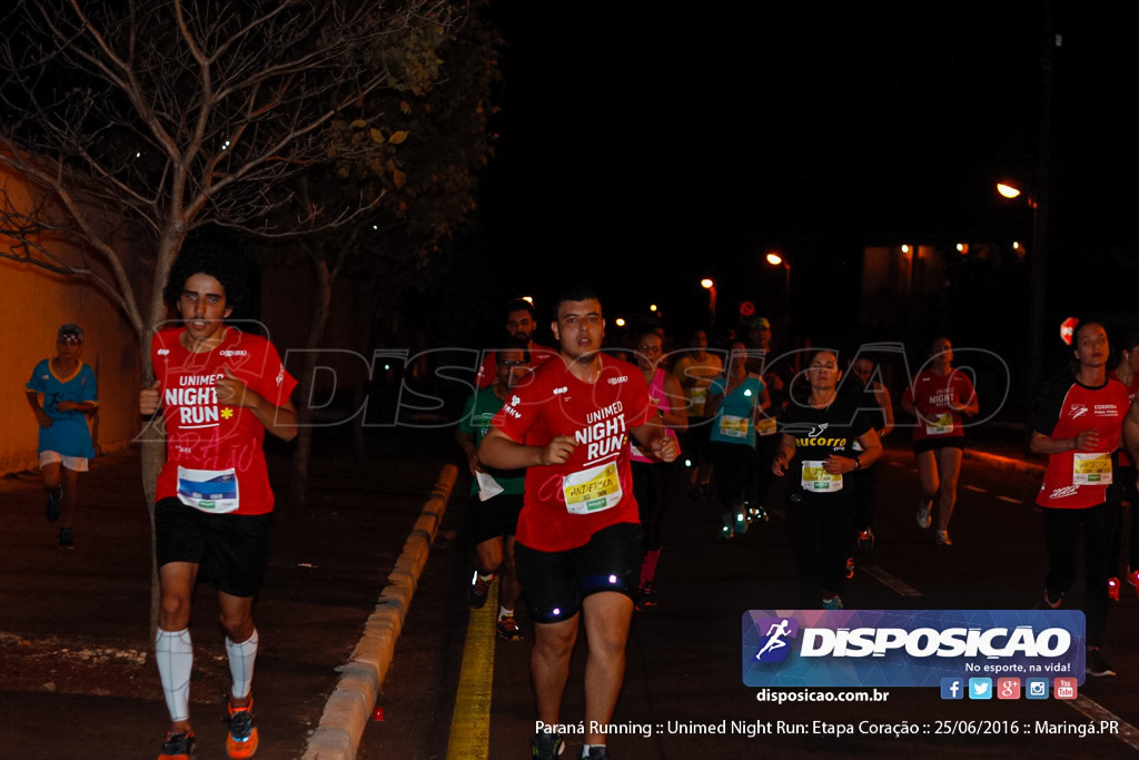 Unimed Night Run: Etapa Coração :: Paraná Running 2016