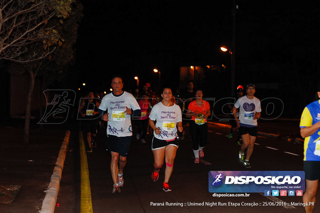 Unimed Night Run: Etapa Coração :: Paraná Running 2016