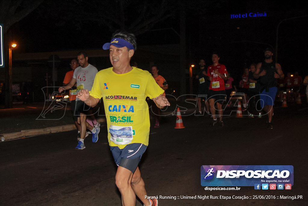 Unimed Night Run: Etapa Coração :: Paraná Running 2016