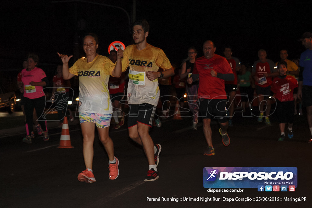 Unimed Night Run: Etapa Coração :: Paraná Running 2016