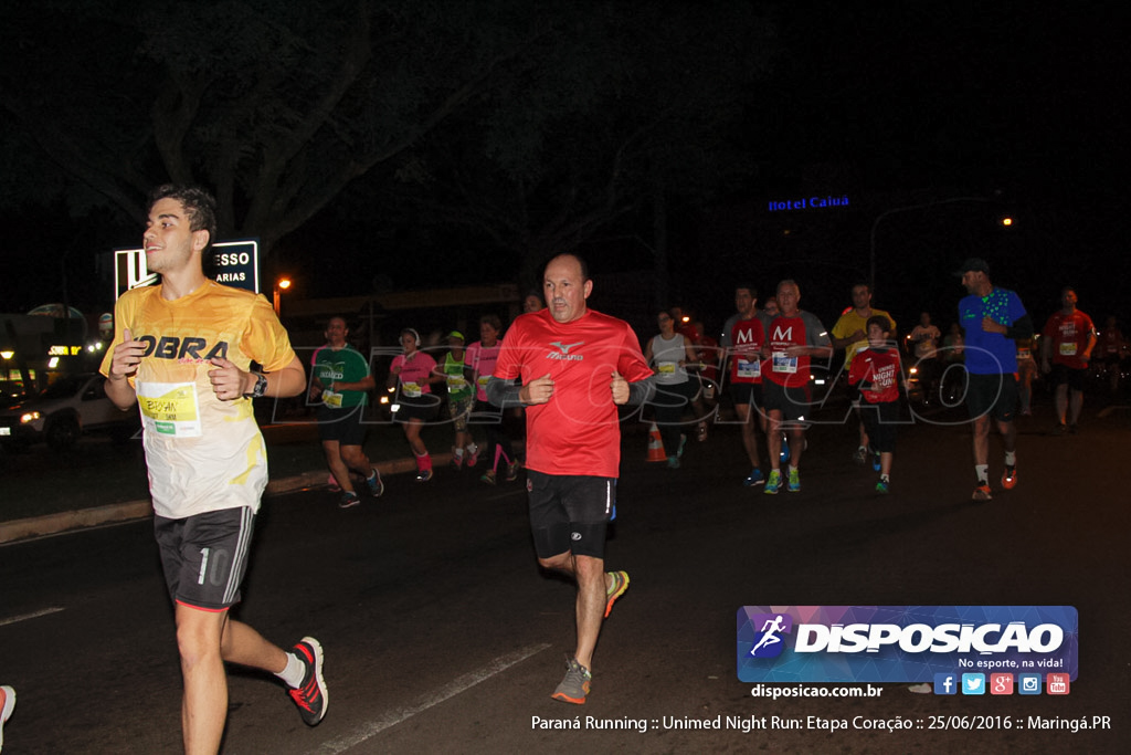 Unimed Night Run: Etapa Coração :: Paraná Running 2016