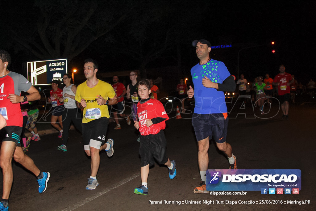 Unimed Night Run: Etapa Coração :: Paraná Running 2016