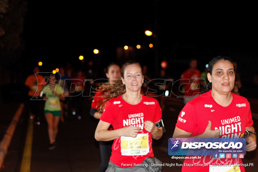 Unimed Night Run: Etapa Coração :: Paraná Running 2016