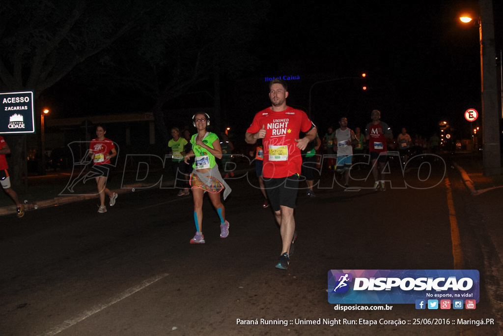 Unimed Night Run: Etapa Coração :: Paraná Running 2016