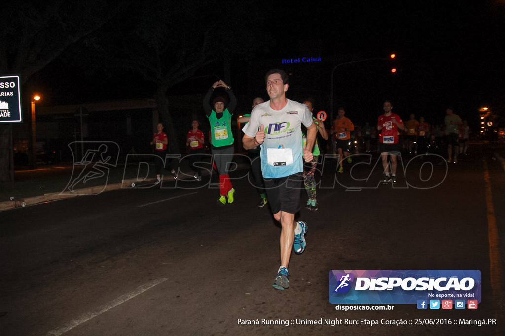 Unimed Night Run: Etapa Coração :: Paraná Running 2016