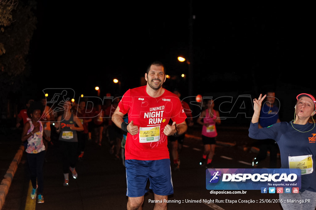 Unimed Night Run: Etapa Coração :: Paraná Running 2016