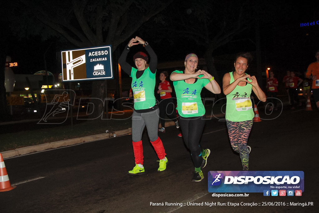 Unimed Night Run: Etapa Coração :: Paraná Running 2016