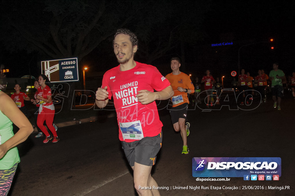 Unimed Night Run: Etapa Coração :: Paraná Running 2016