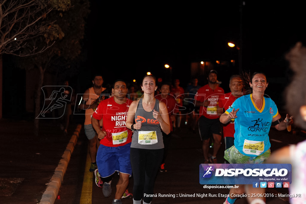 Unimed Night Run: Etapa Coração :: Paraná Running 2016