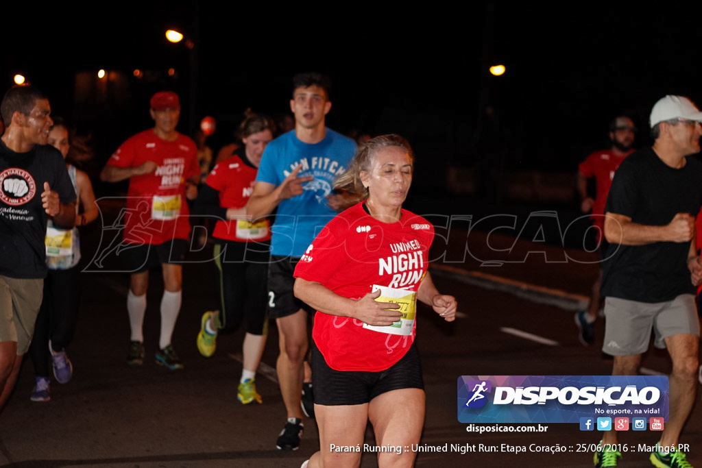 Unimed Night Run: Etapa Coração :: Paraná Running 2016