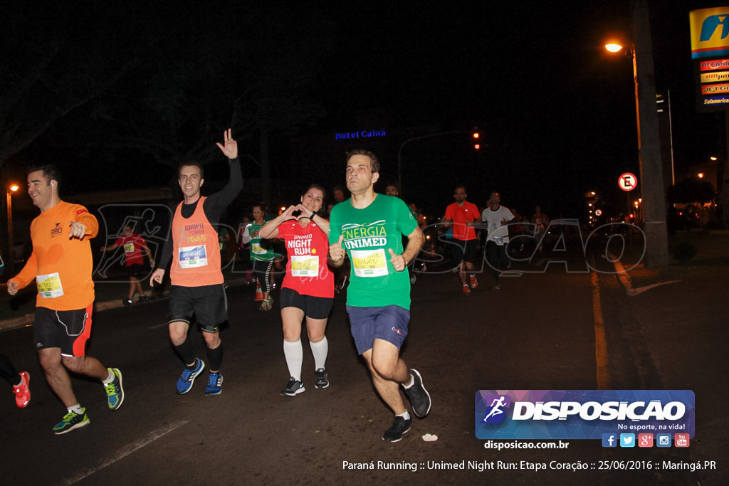 Unimed Night Run: Etapa Coração :: Paraná Running 2016