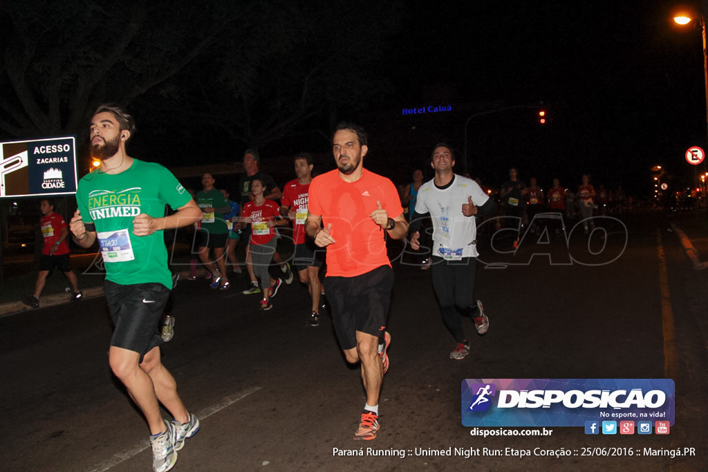 Unimed Night Run: Etapa Coração :: Paraná Running 2016