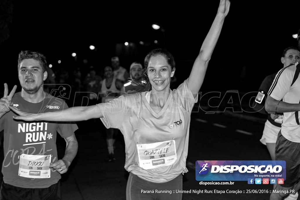 Unimed Night Run: Etapa Coração :: Paraná Running 2016