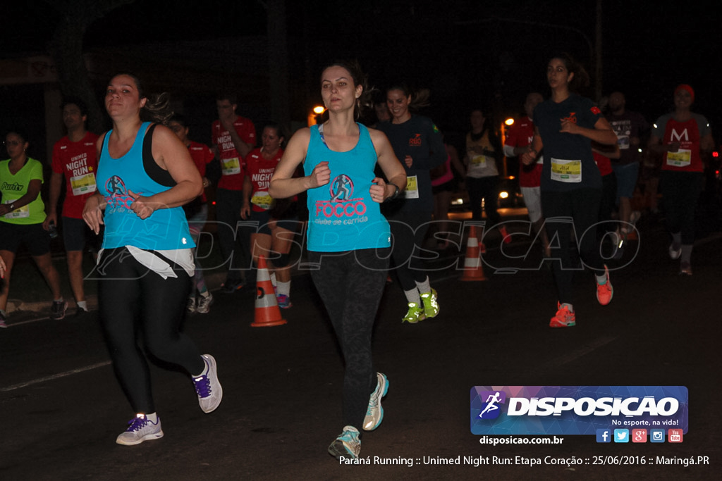 Unimed Night Run: Etapa Coração :: Paraná Running 2016