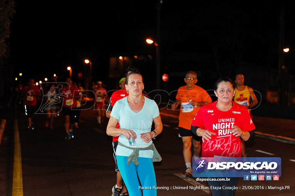 Unimed Night Run: Etapa Coração :: Paraná Running 2016