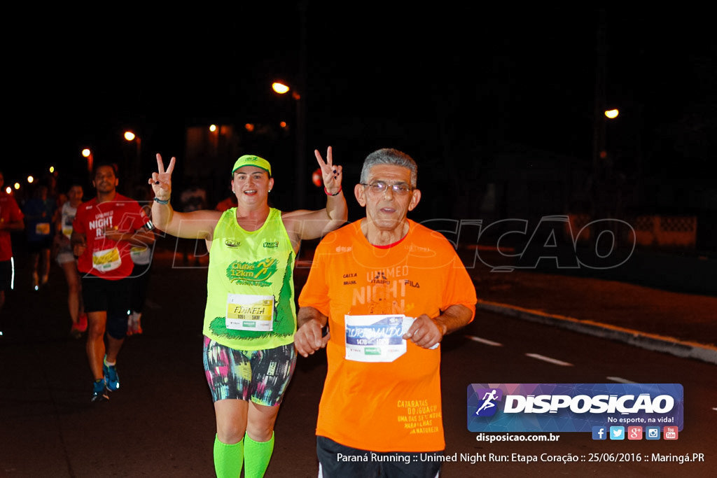 Unimed Night Run: Etapa Coração :: Paraná Running 2016