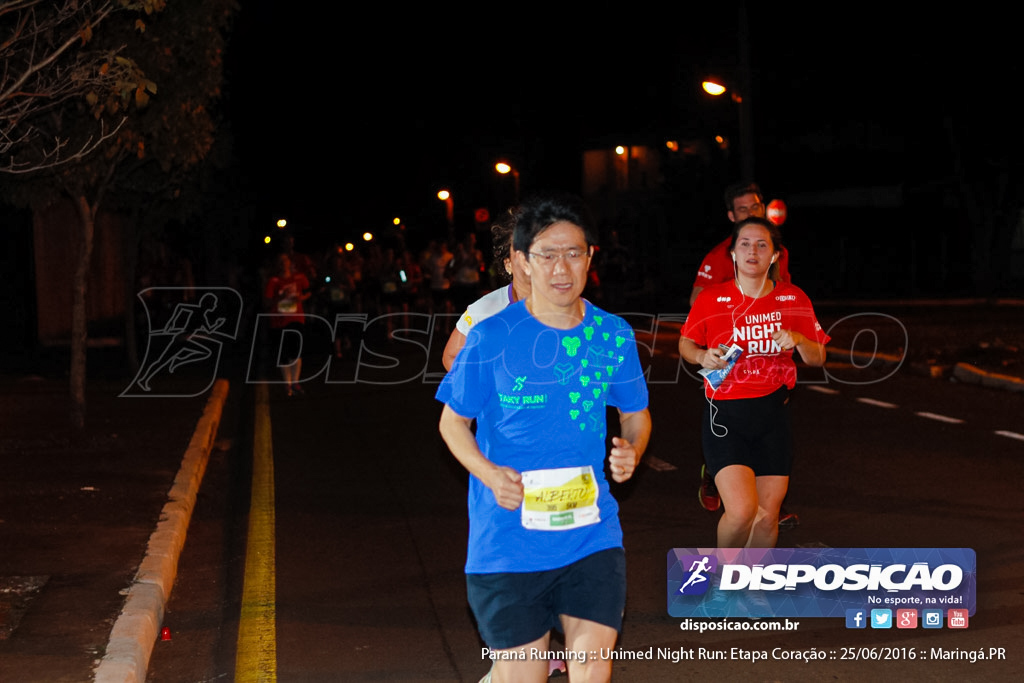 Unimed Night Run: Etapa Coração :: Paraná Running 2016