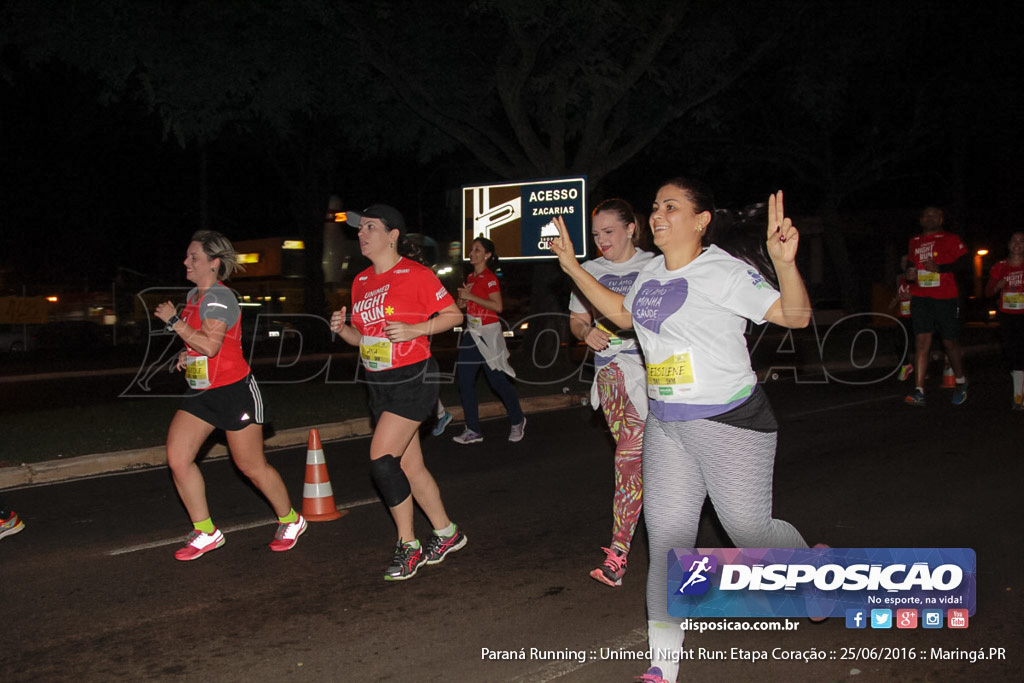 Unimed Night Run: Etapa Coração :: Paraná Running 2016