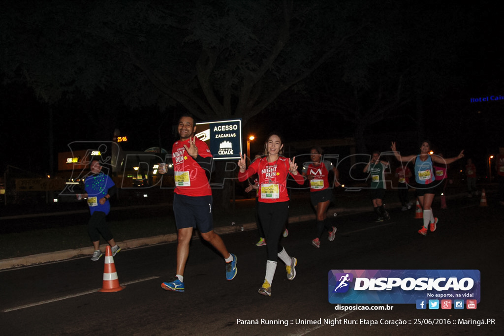 Unimed Night Run: Etapa Coração :: Paraná Running 2016