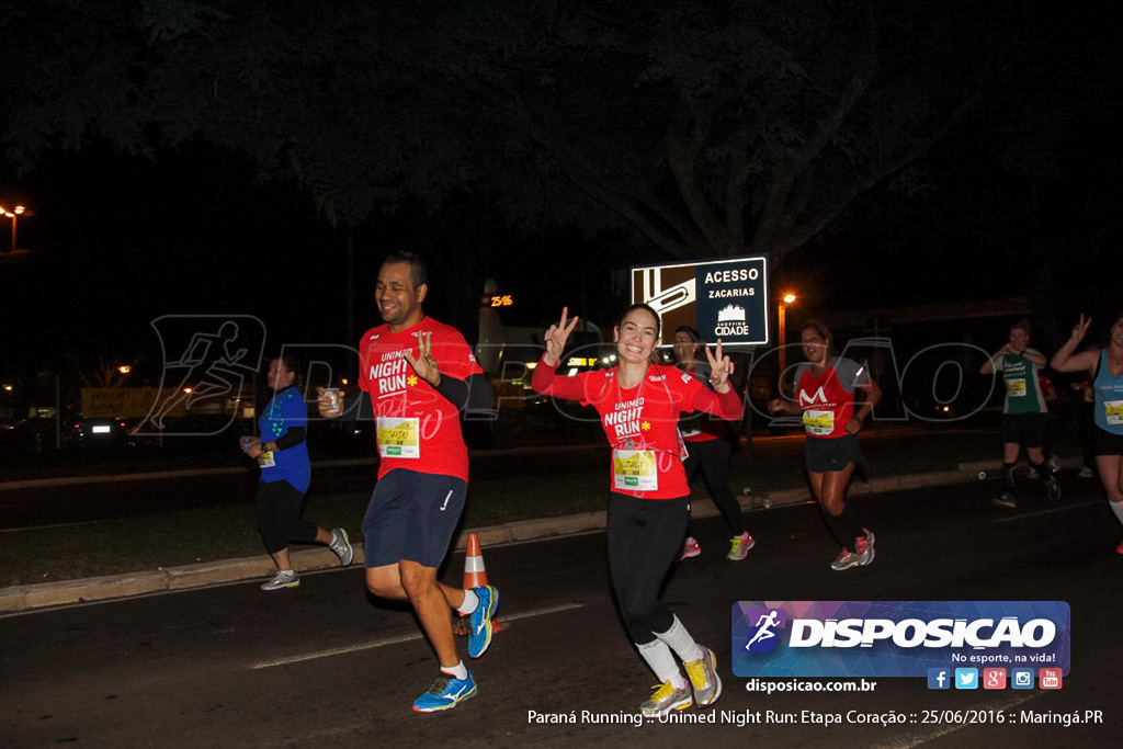 Unimed Night Run: Etapa Coração :: Paraná Running 2016