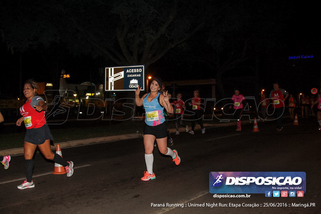 Unimed Night Run: Etapa Coração :: Paraná Running 2016