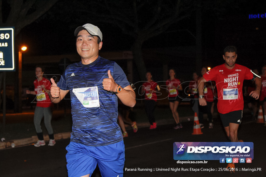 Unimed Night Run: Etapa Coração :: Paraná Running 2016