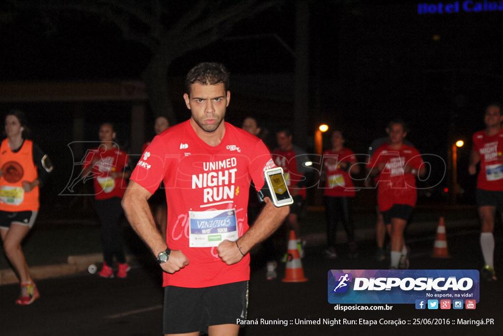 Unimed Night Run: Etapa Coração :: Paraná Running 2016