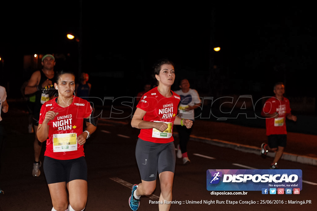 Unimed Night Run: Etapa Coração :: Paraná Running 2016